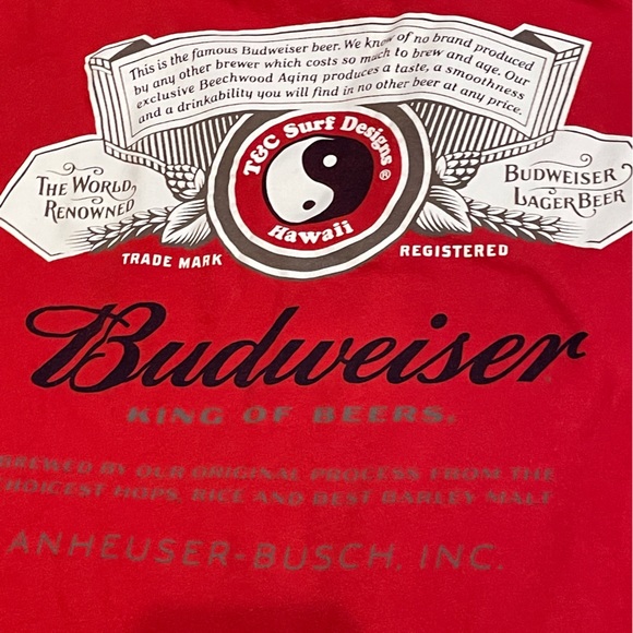 T&C Surf Designs Hawaii Budweiser Longsleeve Shirt - Picture 4 of 6